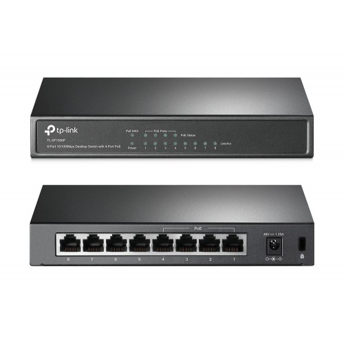 TP-LINK Desktop Switch TL-SF1008P 8 Θυρών, με 4-port POE, Ver. 5.0