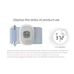 POWERTECH Smart Παιδικό Θερμόμετρο PT-501, Bluetooth, με συναγερμό