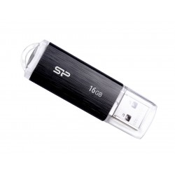 SILICON POWER USB Flash Drive Ultima U02, 16GB, USB 2.0, μαύρο