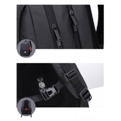 ARCTIC HUNTER τσάντα πλάτης 20005-BK με θήκη laptop, μαύρη