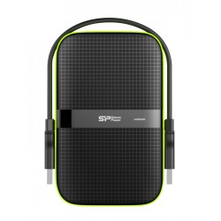 SILICON POWER εξωτερικός HDD Armor A60 2TB, USB 3.1, μαύρο