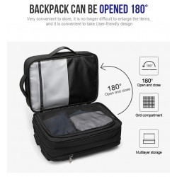 ARCTIC HUNTER τσάντα πλάτης B00345-BK με θήκη laptop 15.6", USB, μαύρη