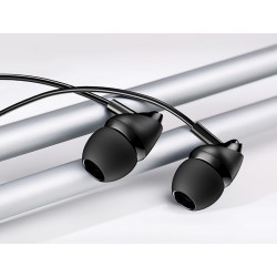 USAMS earphones με μικρόφωνο EP-39, 10mm, 1.2m, μαύρα