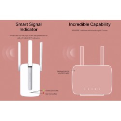 MERCUSYS Wi-Fi Range Extender MW300RE, 300Mbps, MIMO, Ver. 3