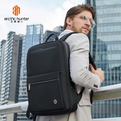 ARCTIC HUNTER τσάντα πλάτης B00410 με θήκη laptop 15.6", πτυσσόμενη, μαύρη