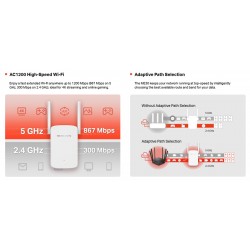 MERCUSYS Wi-Fi Range Extender MW30, 1200Mbps, Ver. 1.0