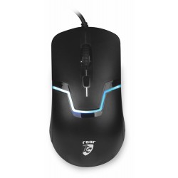 ROAR ενσύρματο gaming ποντίκι RR-0006, oπτικό, 1600DPI, 4 πλήκτρα, μαύρο