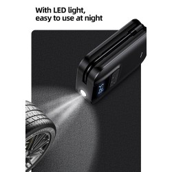 USAMS mini συμπιεστής αέρος αυτοκινήτου US-ZB215, μαύρος