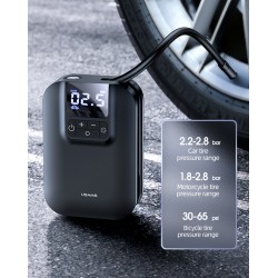 USAMS mini συμπιεστής αέρος αυτοκινήτου US-ZB215, μαύρος