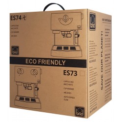 BRIEL μηχανή espresso ES74, 20 bar, μαύρη, 10 χρόνια εγγύηση