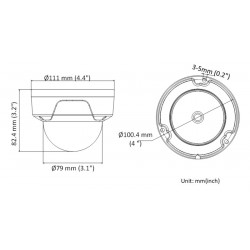 HIKVISION IP κάμερα HiWatch HWI-D121H, POE, 2.8mm, 2MP, IP67 & IK10