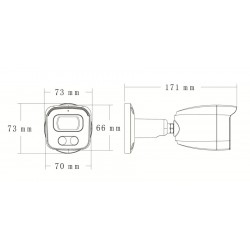 LONGSE IP κάμερα BMSAFG200WH, 2.8mm, 2MP, αδιάβροχη IP67, PoE