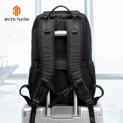 ARCTIC HUNTER τσάντα πλάτης B00461 με θήκη laptop 15.6", μαύρη