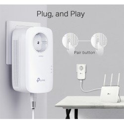 TP-LINK Passthrough Powerline Starter Kit TL-PA8010P, AV1300, Ver: 3.0