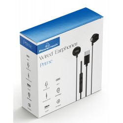POWERTECH earphones με μικρόφωνο Prime, USB-C, 1.2m, μαύρα