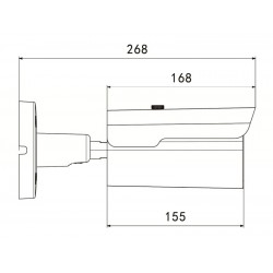 LONGSE IP κάμερα BMMBFG400WH, 2.8mm, 4MP, αδιάβροχη IP67, PoE