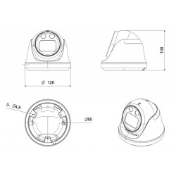 LONGSE IP κάμερα CMLBGC200WH, 2.8mm, 2MP, αδιάβροχη IP67, PoE