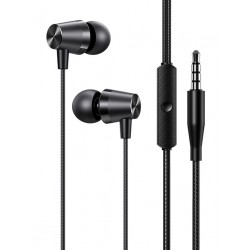 USAMS earphones με μικρόφωνο EP-42, 3.5mm, 1.2m, μαύρα