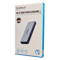 ORICO θήκη για Μ.2 SSD CM2C3-GY-BP, 6Gbps, έως 4TB, γκρι