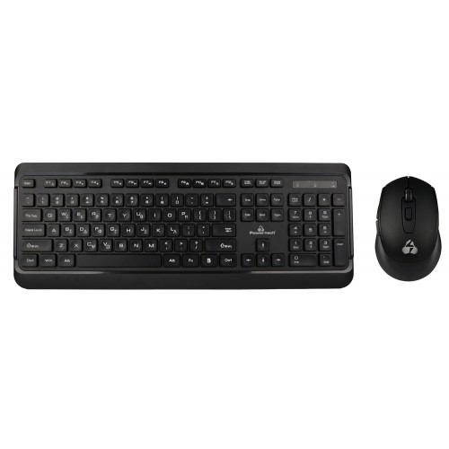 POWERTECH set ποντίκι & πληκτρολόγιο PT-1060, ασύρματο, 1600dpi, μαύρο