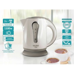 BRUNO βραστήρας νερού BRN-0141, 1L, 1100W, λευκό-γκρι