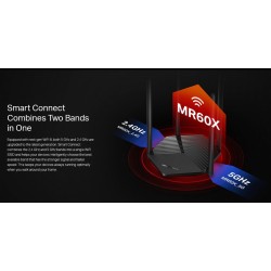 MERCUSYS router MR60X, Wi-Fi 6, 1500Mbps AX1500, Dual Band, Ver. 2.0