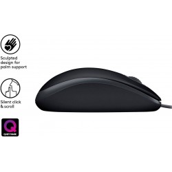 LOGITECH Mouse Wired B110 Silent
