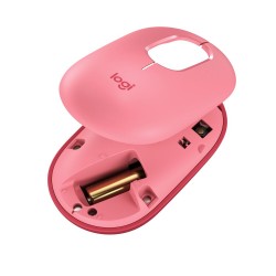 LOGITECH Mouse POP Wireless With Emoji Button Rose