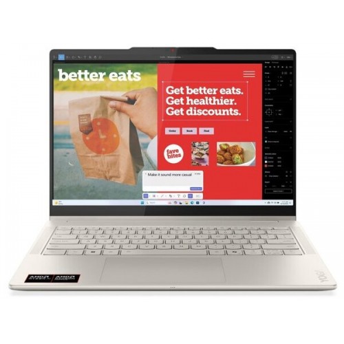 LENOVO Laptop Yoga 7 2-in-1 14AKP10 14" 2.8K OLED/Ryzen  AI 7-350/32GB/1TB/AMD Radeon Graphics/Win 11 Home/3Y Premium/Seashell