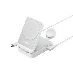 ANKER MagGo 3-in-1 Charging Station Qi2 Certified 15W White
