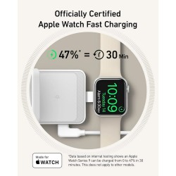 ANKER MagGo 3-in-1 Charging Station Qi2 Certified 15W White