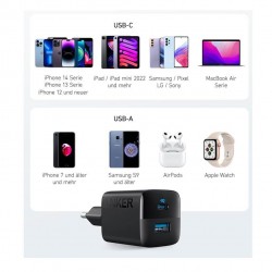 ANKER Wall Charger 323 USB Type-C, USB-A 33W