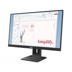 LENOVO Monitor ThinkVision E24-40 23.8" IPS FHD, Slim Bezel, HDMΙ, Display Port, VGA, Height adjustable, Speakers, 3YearsW