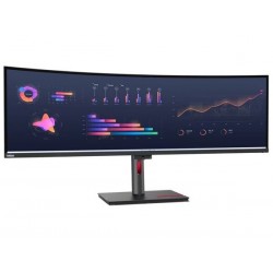 LENOVO Monitor ThinkVision P49w-30 49" Dual QHD IPS, Curved,RJ45, HDMI, USB-C, Thunderbolt, Display Port, Height adjustable, 3Y