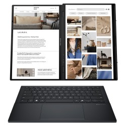 ASUS Laptop Zenbook Duo OLED UX8406CA-OLED-PZ068X 14.0" 2880x1800 OLED Touch 120Hz U9 285H/32GB/2TB SSD NVMe PCIe 4.0/Win 11 Pr