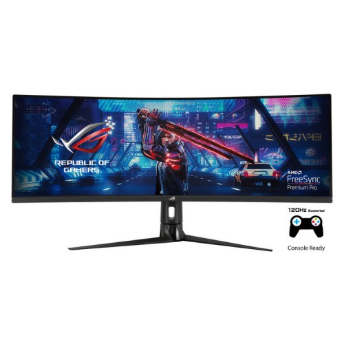 ASUS Monitor ROG STRIX XG49VQ 49" 3840x1080 144Hz, HDMI, DisplayPort, FreeSync 2 HDR, Height Adjustable, 3YearsW