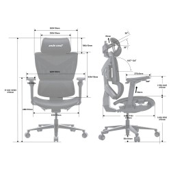 ANDA SEAT Gaming Chair X-AIR PRO XL GREY