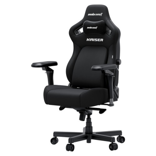 ANDA SEAT Gaming Chair KAISER-4 V2 XL Black Fabric with 6D Armrest