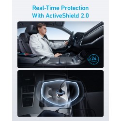 Anker 325 Car Charger 53W, USB-Type-C, USB-A