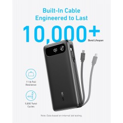 ANKER Powerbank 20,000mAh 87W Max Fast Charging Built-in USB-C Cable