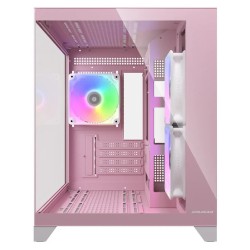 CC-COUGAR Case FV150 Mini RGB, Micro ATX Pink