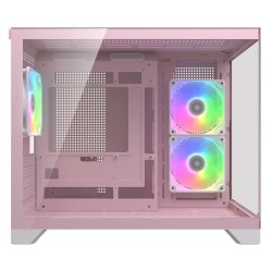 CC-COUGAR Case FV150 Mini RGB, Micro ATX Pink