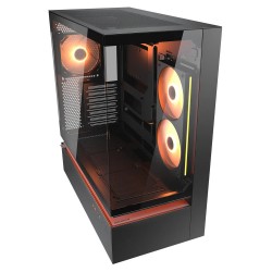 CC-COUGAR Case CFV235 Tempered Glass Middle ATX Black (1x240mm , 1x 120mm ARGB fans preinstalled)