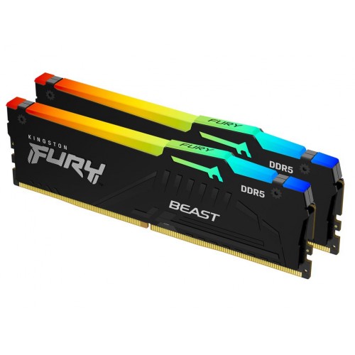 KINGSTON Memory  KF556C40BBAK2-1 FURY RGB DDR5, 5600MT/s, 16GB KIT OF 2