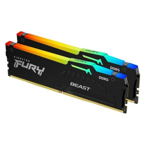KINGSTON Memory KF552C40BBAK2-16 FURY Beast RGB DDR5, 5200MT/s, 16GB KIT OF 2
