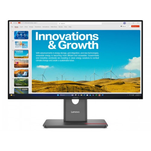 LENOVO Monitor ThinkVision P24QD-40 23.8" QHD IPS, HDMi, Display Port, Height adjustable, 3YearsW