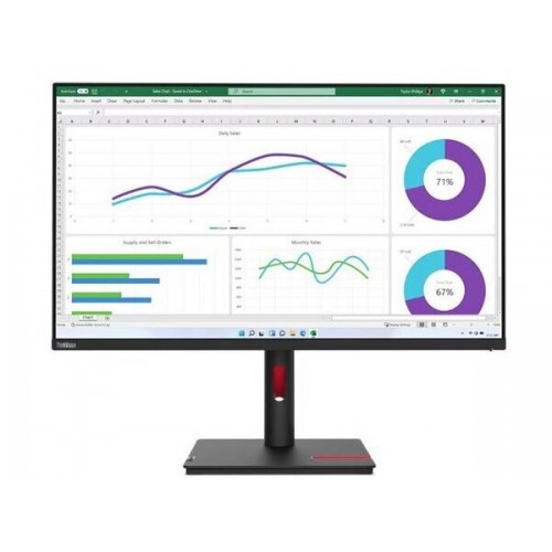 LENOVO Monitor ThinkVision T32h-30 31.5" QHD IPS, HDMI, Display Port, USB, USB-C, Height Adjustable, 3YearsW