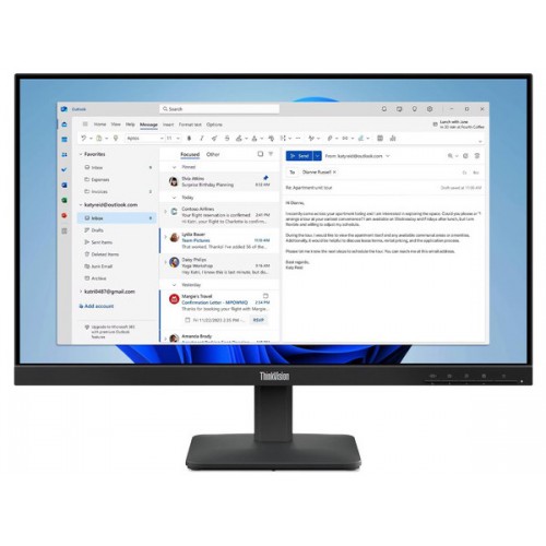 LENOVO Monitor ThinkVision S24-4e 23.8" FHD IPS, HDMi, VGA, 3YearsW