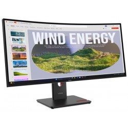 LENOVO Monitor ThinkVision T34WD-40 34" WQHD VA, Curved, RJ45, HDMI, USB-C, Display Port,  Height adjustable, 3YearsW