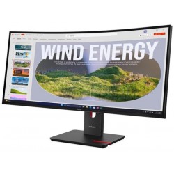 LENOVO Monitor ThinkVision T34WD-40 34" WQHD VA, Curved, RJ45, HDMI, USB-C, Display Port,  Height adjustable, 3YearsW